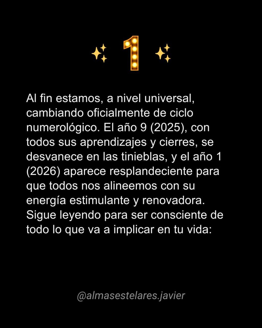 Instagram post from almasestelares.javier. This post is in position 1.