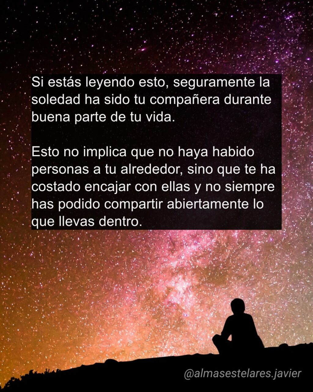 Instagram post from almasestelares.javier. This post is in position 1.