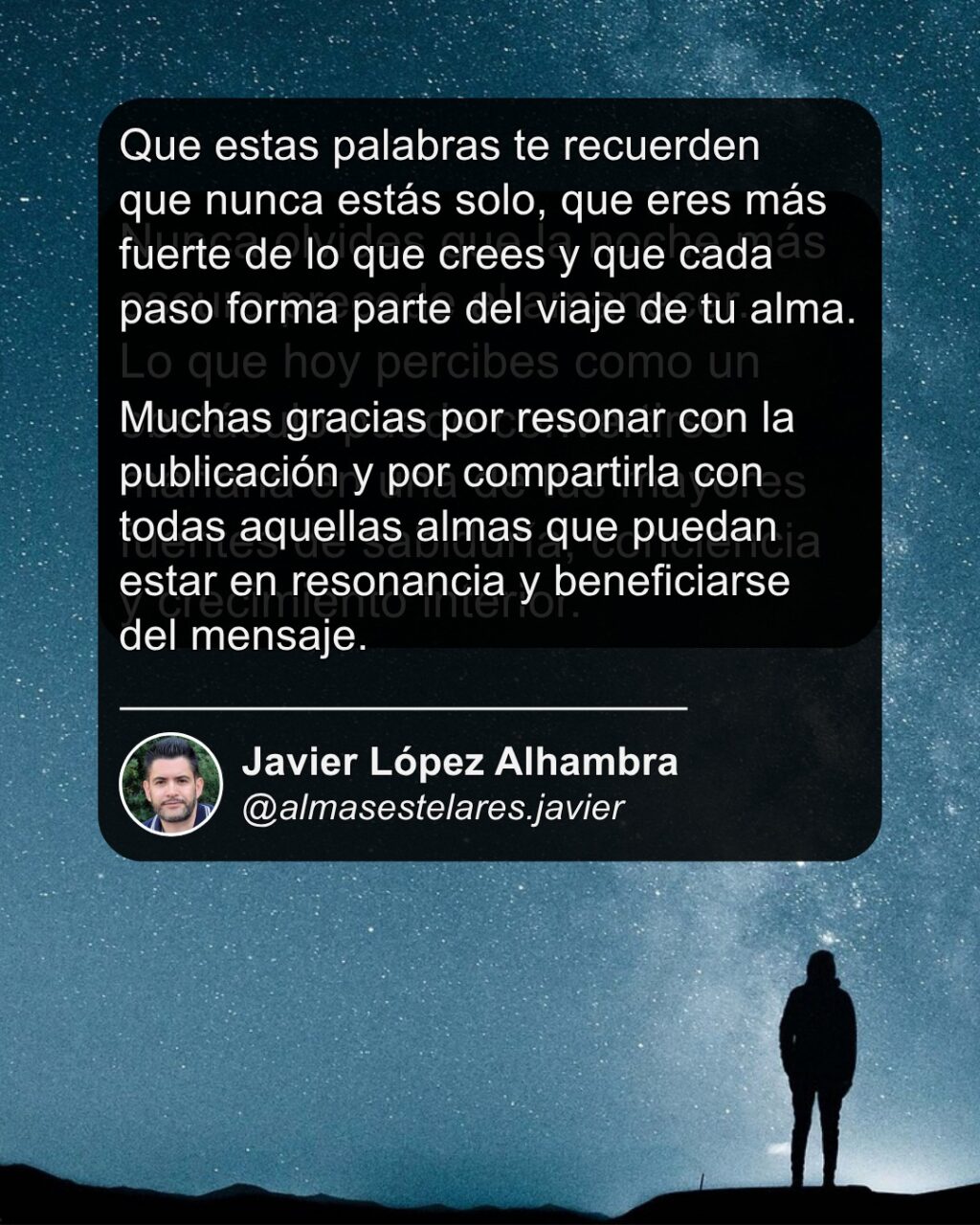 Instagram post from almasestelares.javier. This post is in position 9.