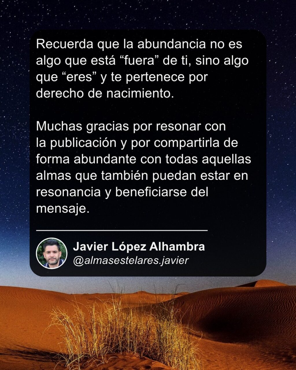 Instagram post from almasestelares.javier. This post is in position 9.