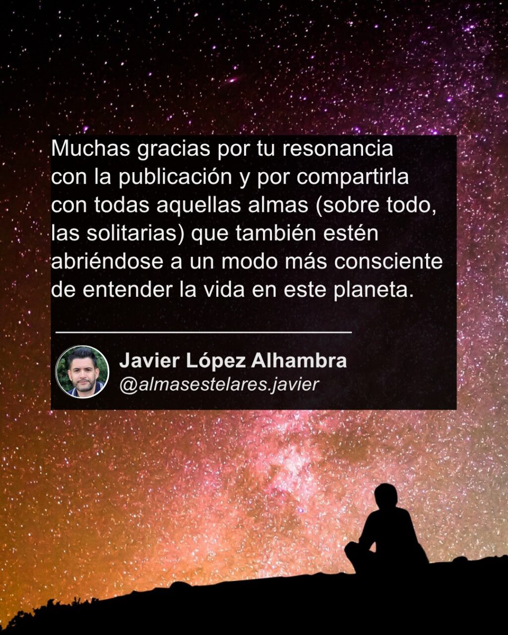 Instagram post from almasestelares.javier. This post is in position 9.