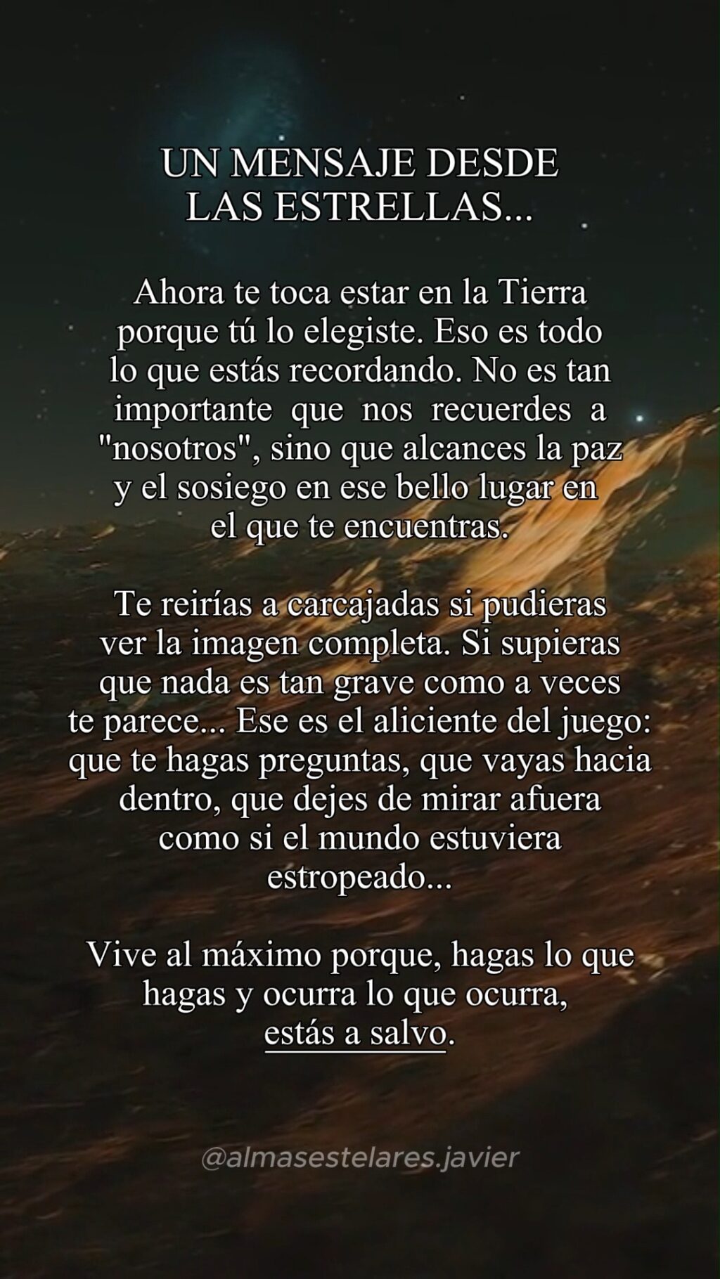 Instagram post from almasestelares.javier. This post is in position 0.