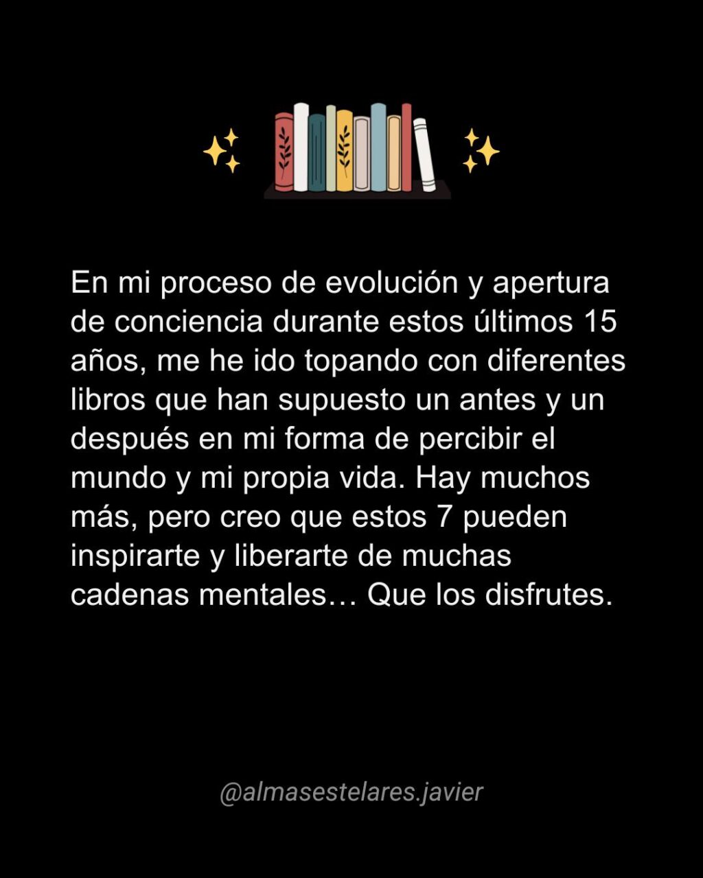 Instagram post from almasestelares.javier. This post is in position 1.