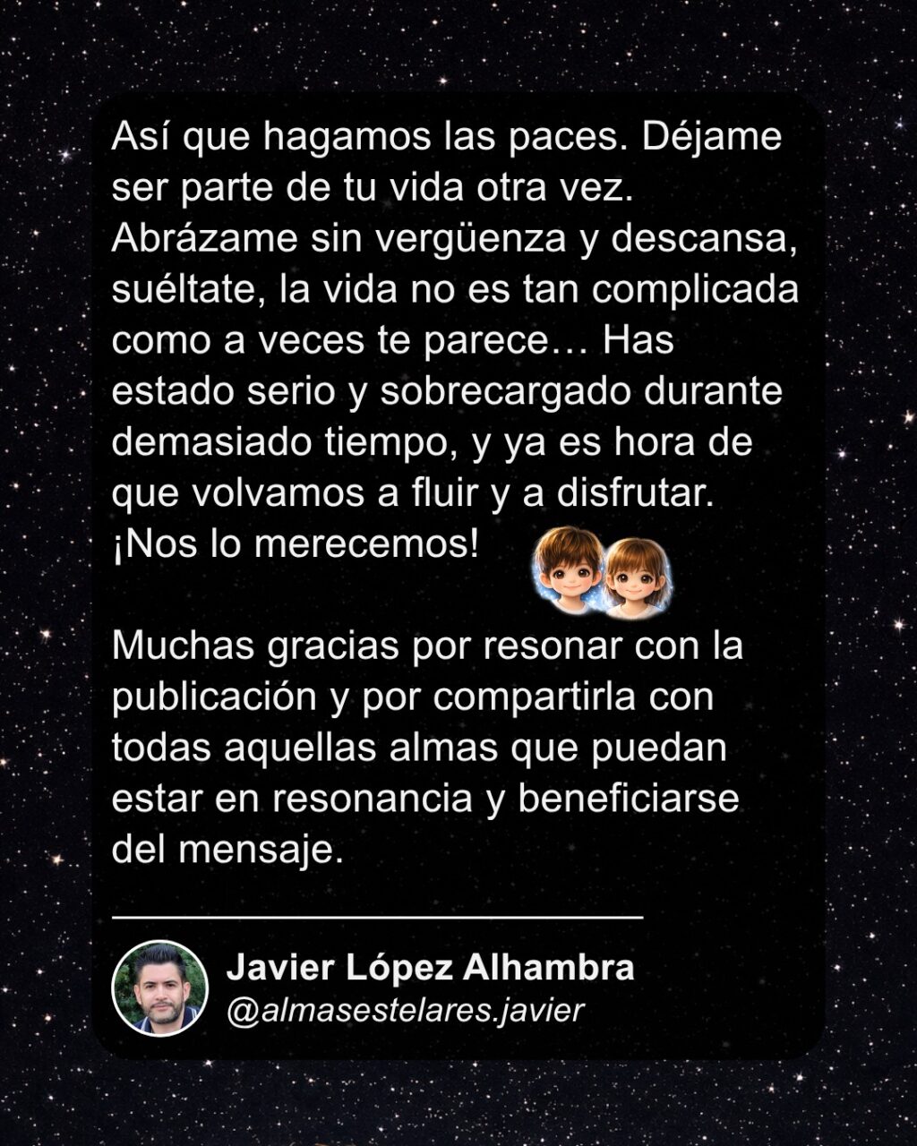 Instagram post from almasestelares.javier. This post is in position 9.