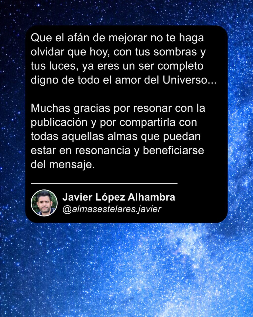 Instagram post from almasestelares.javier. This post is in position 9.