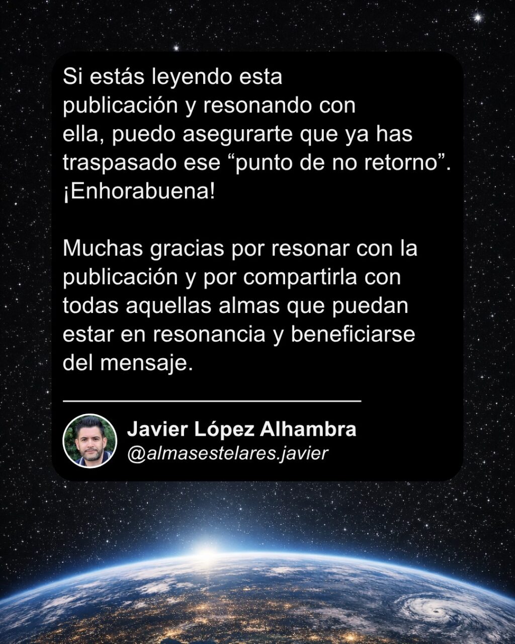 Instagram post from almasestelares.javier. This post is in position 9.