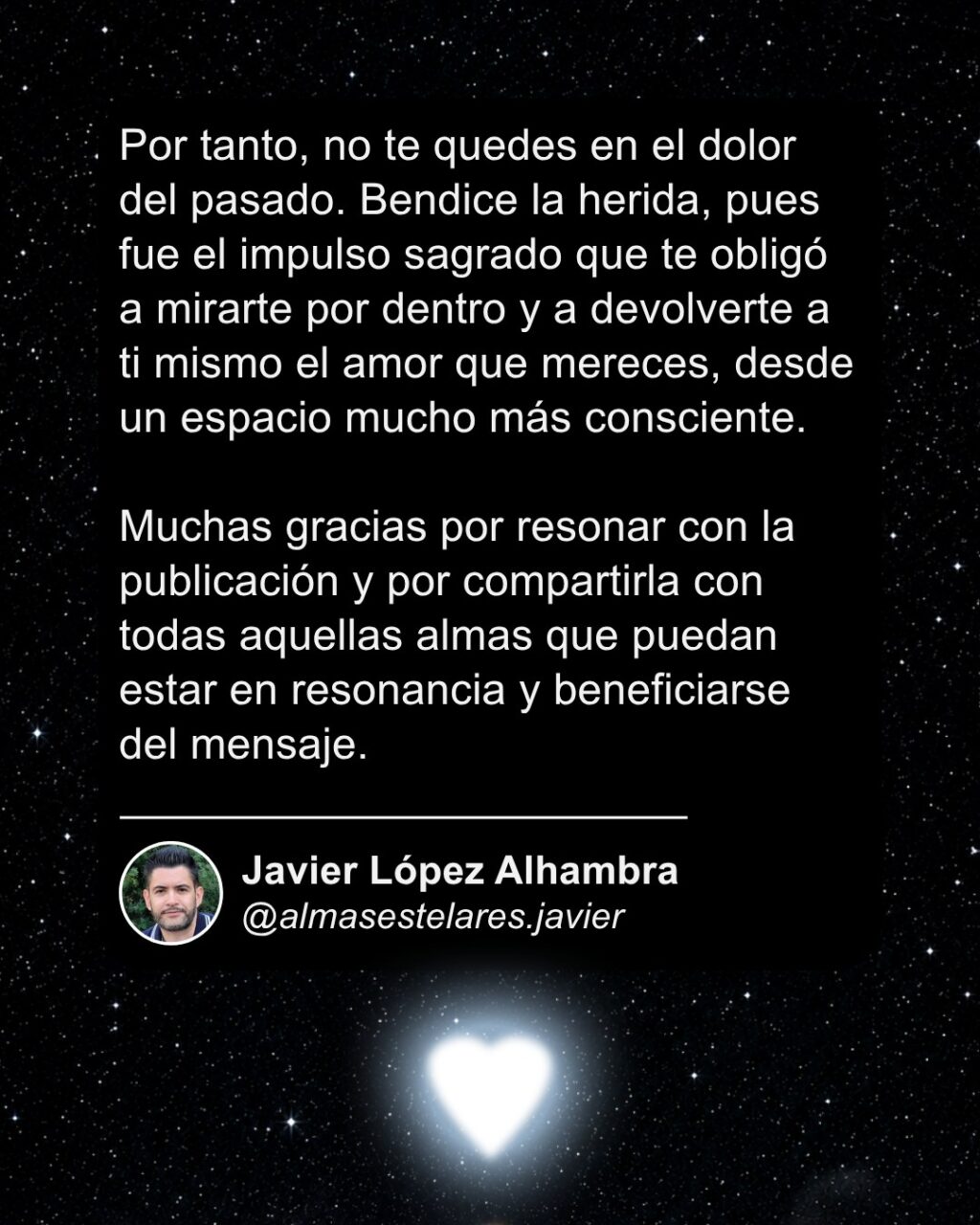 Instagram post from almasestelares.javier. This post is in position 9.