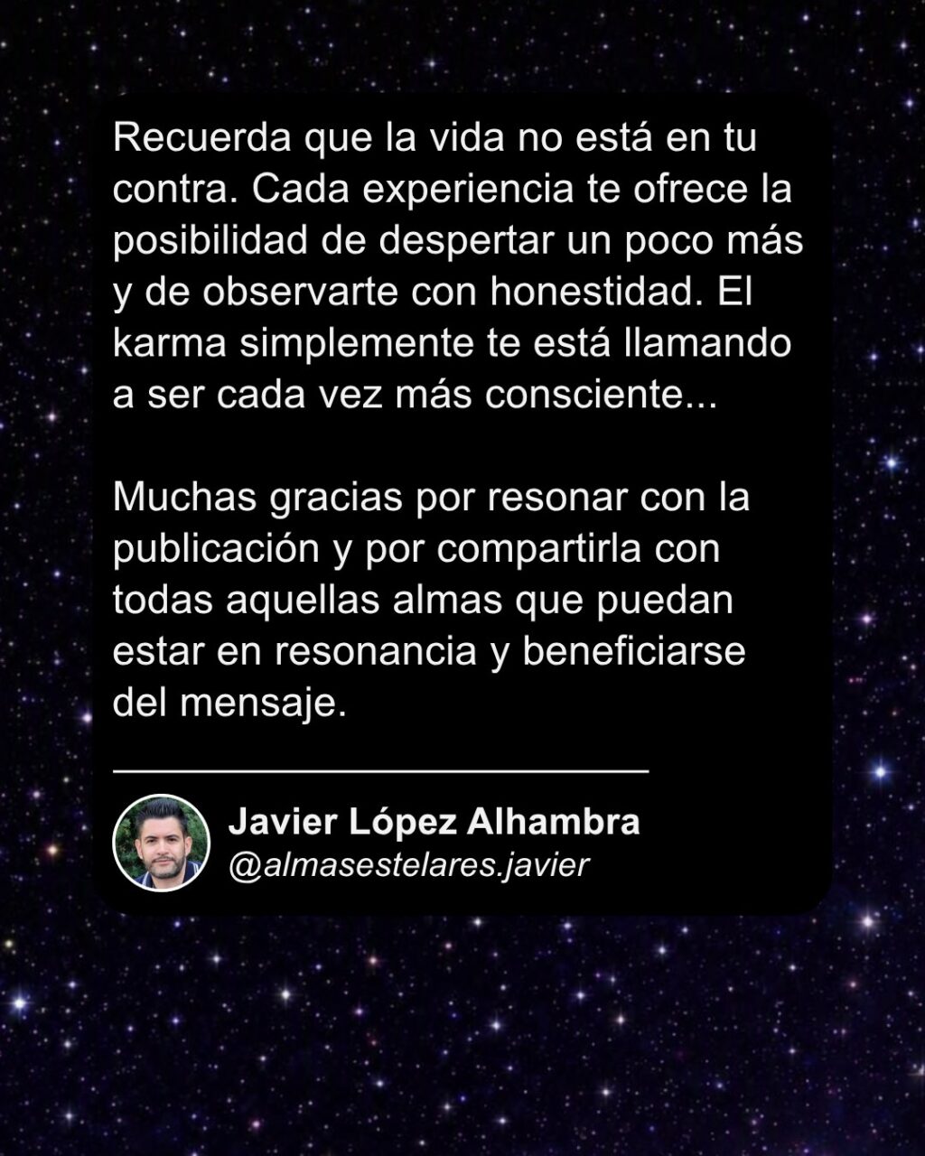 Instagram post from almasestelares.javier. This post is in position 9.