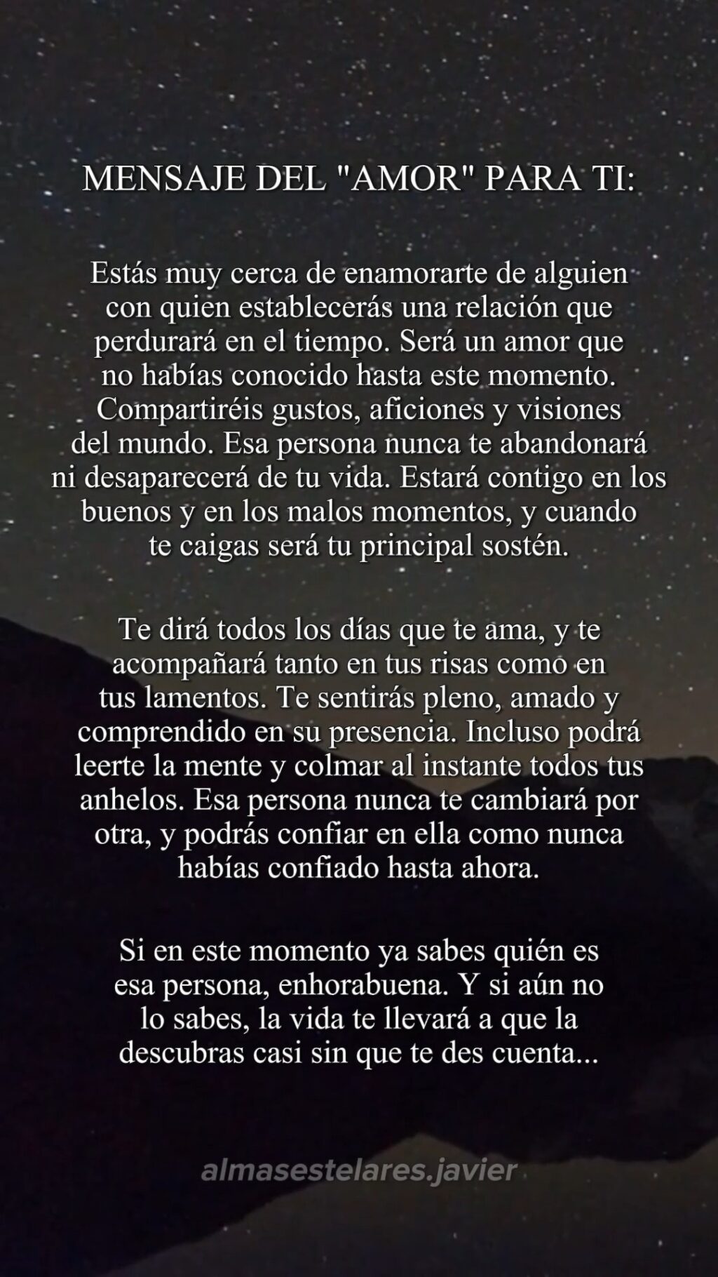 Instagram post from almasestelares.javier. This post is in position 0.