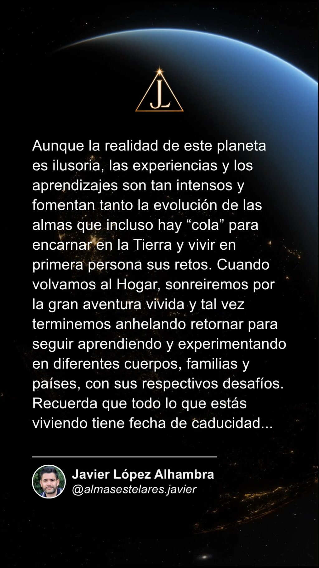 Instagram post from almasestelares.javier. This post is in position 0.