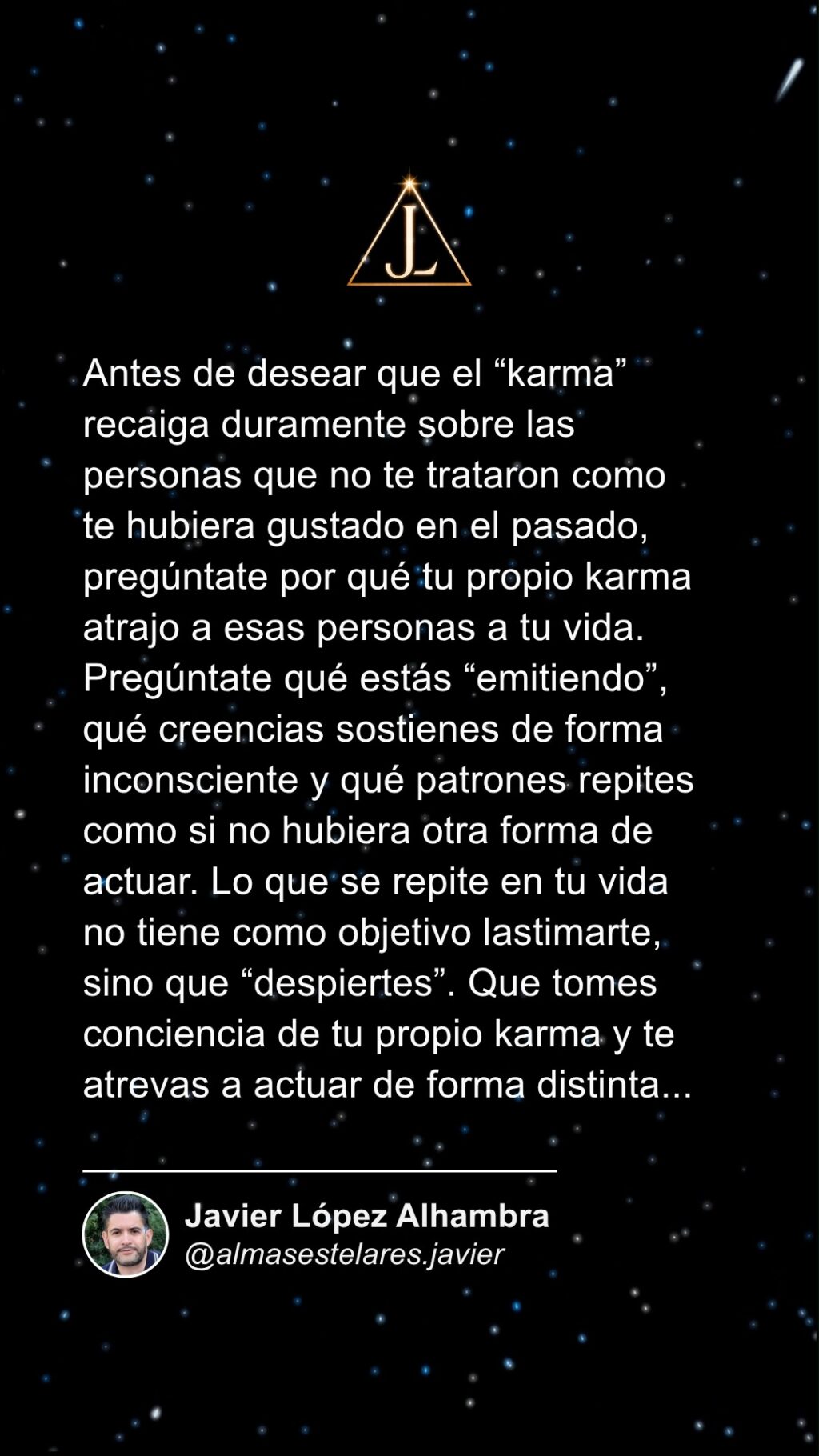 Instagram post from almasestelares.javier. This post is in position 0.