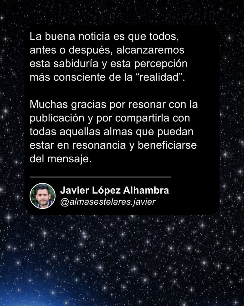 Instagram post from almasestelares.javier. This post is in position 9.